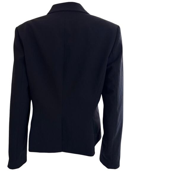 CALVIN KLEIN Luxe Stretch 2 Button Notch Lapel Long Sleeve Blazer 14P Petite - Picture 5 of 8